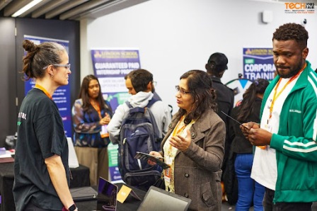 Networking at Tech Jobs Fair - London 2024 Event