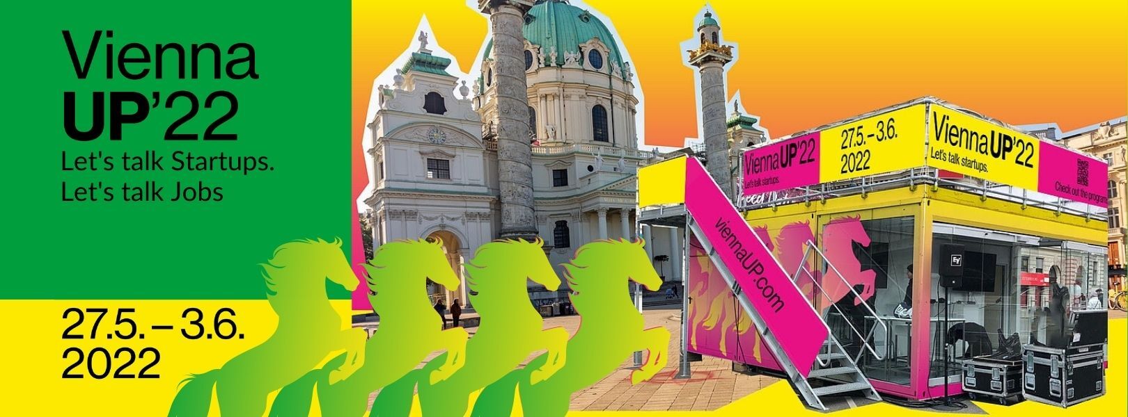 viennaup banner promotion in vienna city